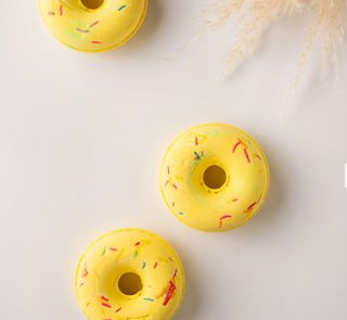 დონატის აბაზანის ბომბი, ყვითელი, 1 ცალი