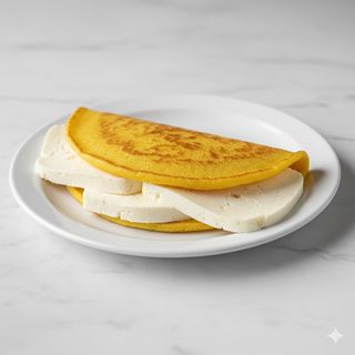 Cachapa de queso de mano