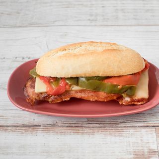 Lomo a la plancha con queso O pimiento mini