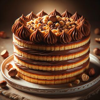 Бисквитена торта Нукрема