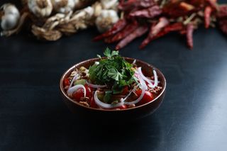 კიტრის და პომიდვრის სალათი