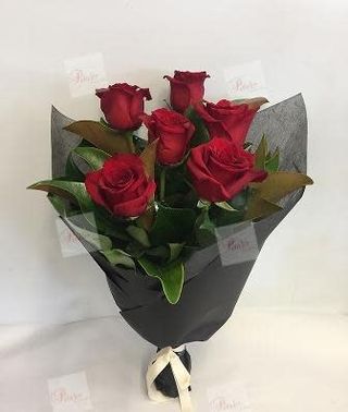 Ramo De 6 Rosas Rojas