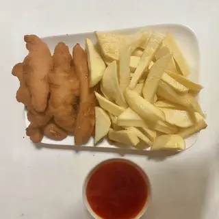 Nuggets De Pollo Con Patatas