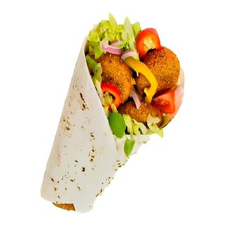 Kebab na cienkim falafel