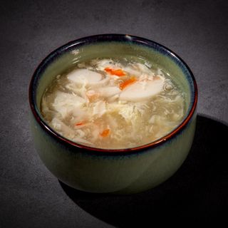 30. Zuppa con granchio e asparagi