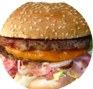 Hamburguesa De Bacon Y Ternera