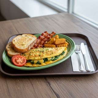 Tableside tales (omelet)