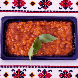 Zacusca traditionala de vinete cu ardei copti