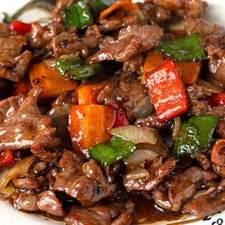 64-Ternera Salteada Con Verduras salsa de ostras