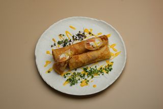 Блины с семгой