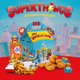 Menú Infantil Palomitas de Pollo Superthings