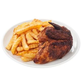 1/4 Pollo Con Patatas