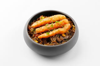 Soba cu creveti tempura
