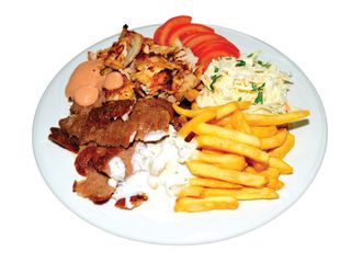 Shaorma la farfurie de vita 