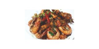 Gamberi con salsa sa-cha