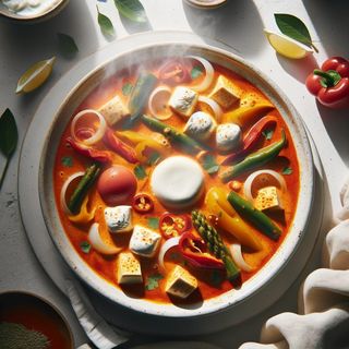 Ser w czerwonym curry