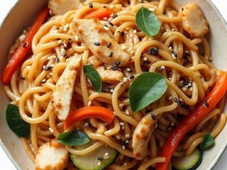 Udon z kurczakiem i warzywami (450g)