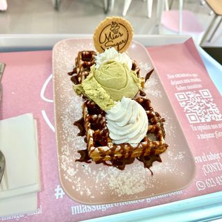 Gofres con 2 ingredientes 