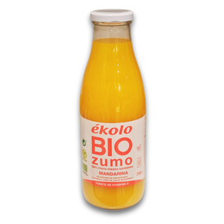 Zumo de mandarinas ecológicas 100% exprimidas 750ml