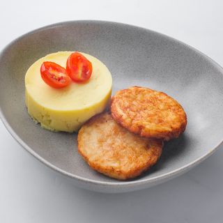 Куриные мини котлеты с пюре