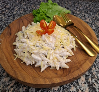 Penne cu pui și ciuperci