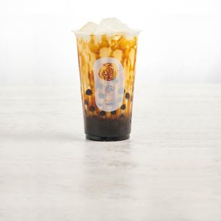 Latte con zucchero di canna e tapioca