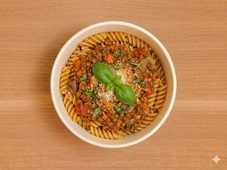 Fusilli all ragù vegano
