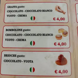 Bombolone farcito: cioccolato/cioccolato bianco/vuoto/crema