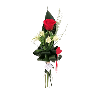 Linda Rosa Vermelha arranjada