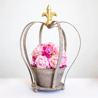 Coroa São Rosas Média Cor de Rosa