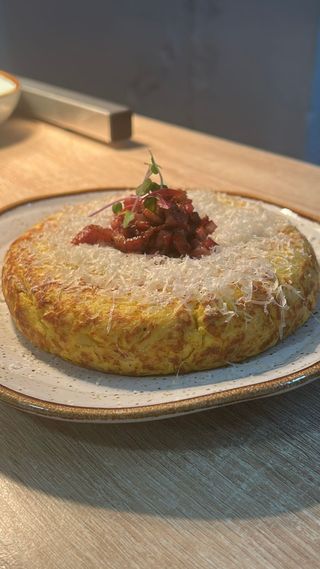 Tortilla de patata carbonara