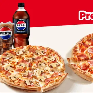 Menú De 2 Pizzas Pequeñas 26cm