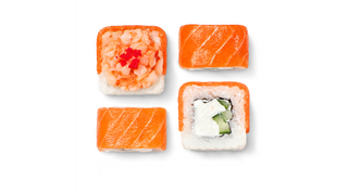 Philadelphia z posiekaną krewetką (8 sztuk)