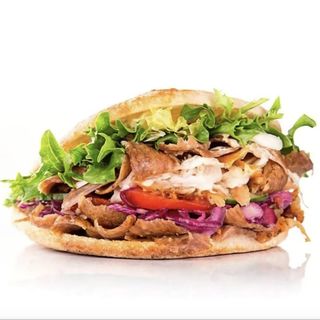 Pita con queso ternera