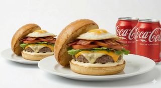 2 Hamburguesas Simples + 2 Refrescos 33Ml