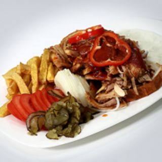 Донер на тарілці з куркою (Tavuk Iskender) 470г