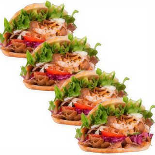 4 Kebab + 2 Patatas + Refresco, 1 Litro