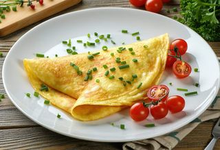 Omlet z łososiem