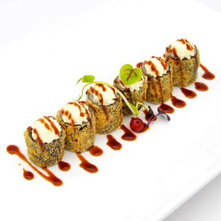 H006.Hosomaki fritto con salsa teriyaki