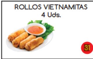 31. Rollos Vietnamitas (4 Uds.)