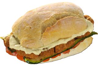 Panino con cotoletta di pollo