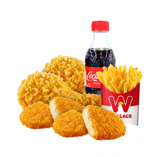 2 Filets De Poulet & 1 Cuisse De Poulet & Frites & 1 Coca
