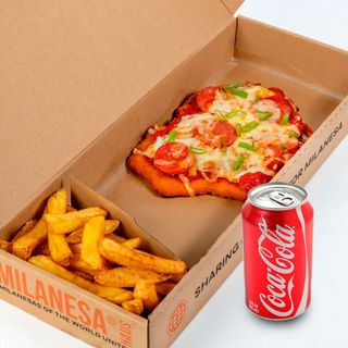Combo Coca Cola Milanesa de Pollo Pepperoni