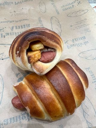 Cornetto wurtel e patatine - 1 pezzo