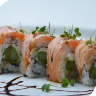 Uramaki asparago roll