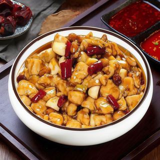 Pollo Sichuan con picante