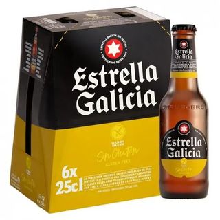 Cerveza Estrella Galicia Sin Gluten Botella Pack 6x25 Cl.