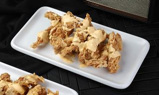 სტრიფსები ყველის სოუსით