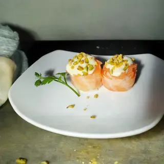947. Salmone flambè - 2 pezzi