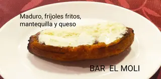 Maduro frejol frito 